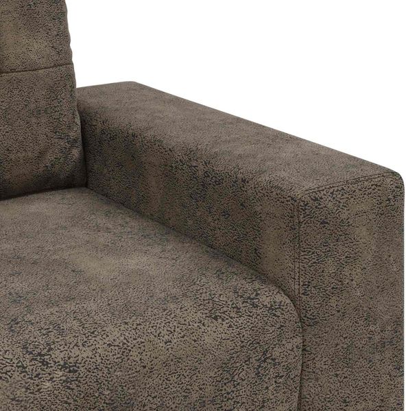 vidaXL 3-Sitzer-Sofa Dunkelgrau 220 cm Kunstleder 4105145 Bild 5