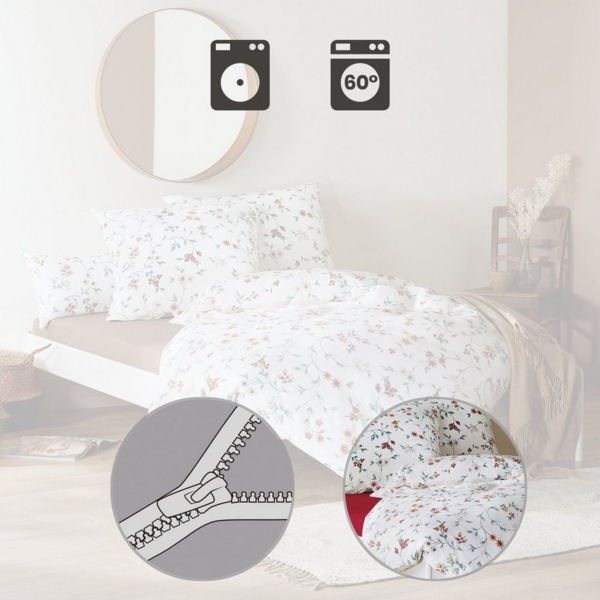 REDBEST Bettwäsche Bettwäsche, Seersucker, Blumen Bild 2