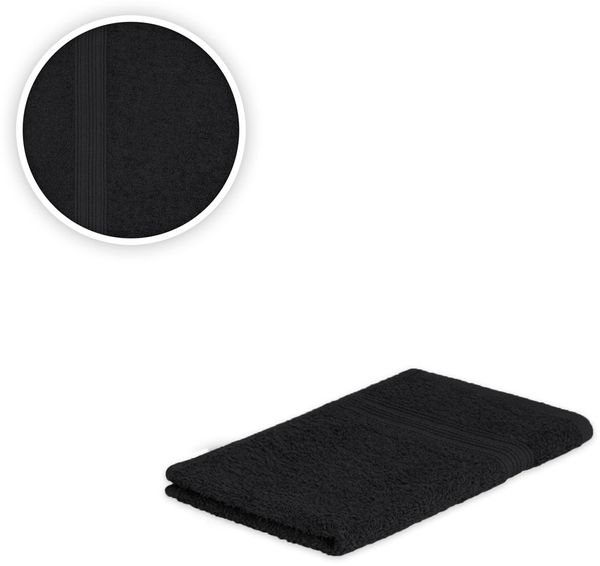 Gästehandtuch 30 x 50 cm 500g/m² Schwarz
