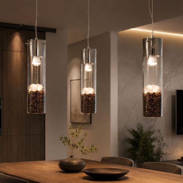 s.luce MyLight Hängeleuchte mit Schauzylinder 40cm Schwarz