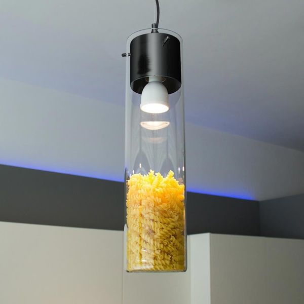 s.luce MyLight Hängeleuchte mit Schauzylinder 40cm Schwarz