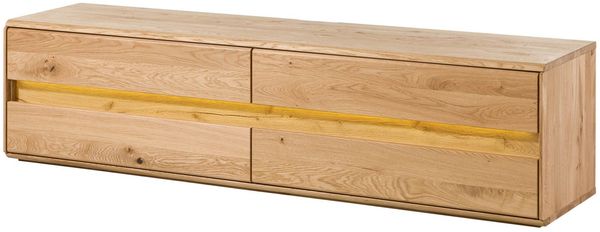 TV-Board Wildeiche inkl. LED 184x43,5x47,5 natur geölt CARDIFF #141