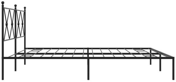 vidaXL Bettgestell mit Kopfteil Metall Schwarz 183x213 cm 376507 Bild 5