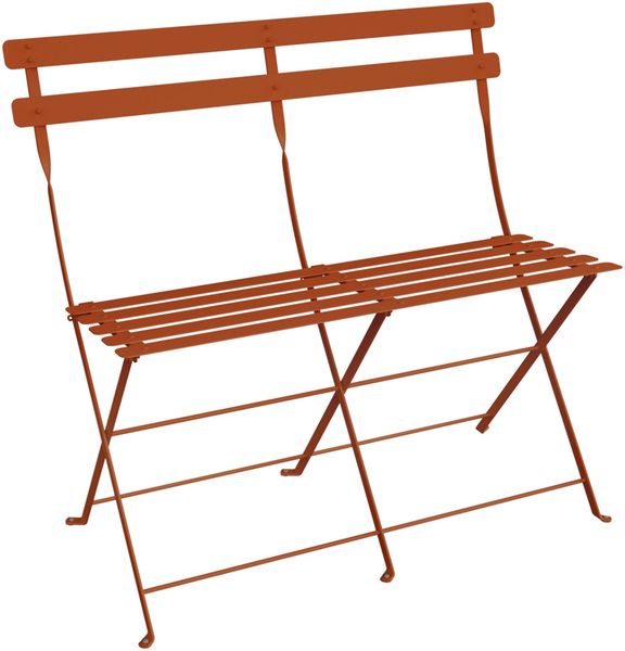 Bistro Klappbank 2-Sitzer Kandierte Orange