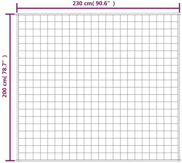 vidaXL Gewichtsdecke Stoff, 1 x Gewichtsdecke, Dunkelblau, 200x230 cm, Baumwolle, 13 kg Bild 6