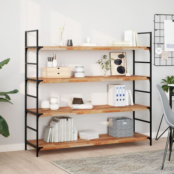 vidaXL Schweberegale 4 Stk. 120x40x4 cm Massivholz Akazie Ölbehandelt 3279646