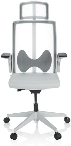 hjh OFFICE Profi Bürostuhl ARCEO W Stoff/Netzstoff Grau