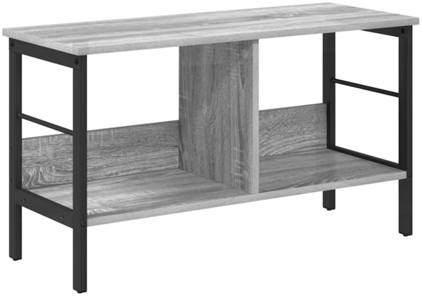 vidaXL Bücherregal Graues Sonoma 82 x 32 x 47 cm Holzwerkstoff 884003