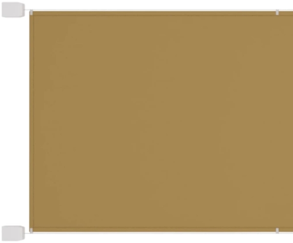 vidaXL Senkrechtmarkise Beige 100x1200 cm Oxford-Gewebe 148261
