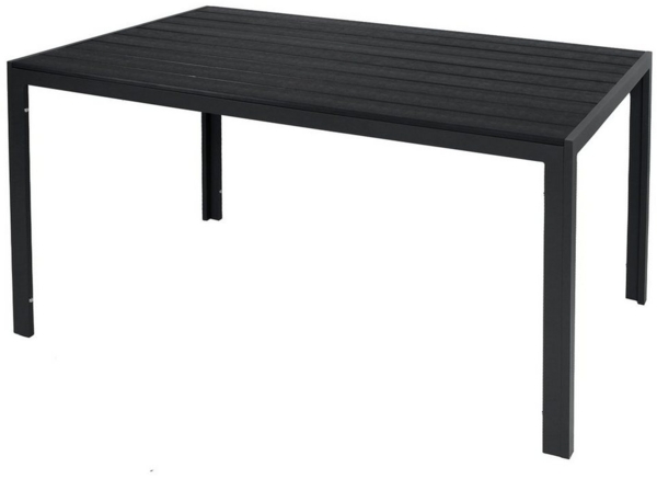Non-Wood Gartentisch Outdoortisch Aluminium anthrazit schwarz 150x80cm