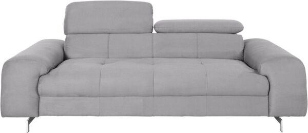 COTTA 3-Sitzer Chef, Big-Sofa mit Kopfteilverstellung, edle Metallkufen