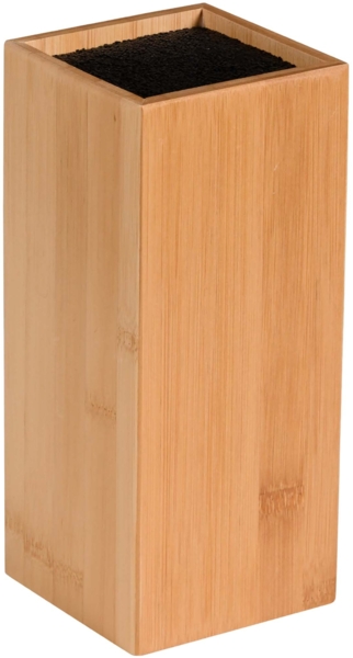 Messerblock mit Kunststoffborsten - Bambus - 10 x 10cm