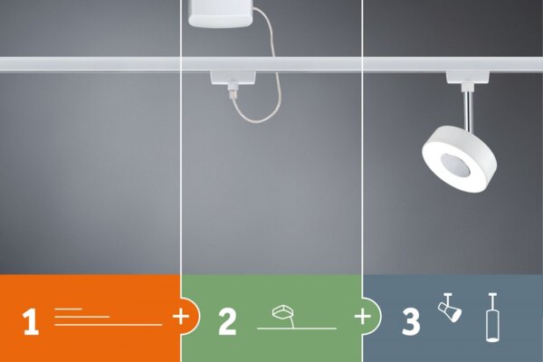 Paulmann 95437 URail 2Easy Basic Pendel Weiß ohne Leuchtmittel, max. 20W E27 Bild 7
