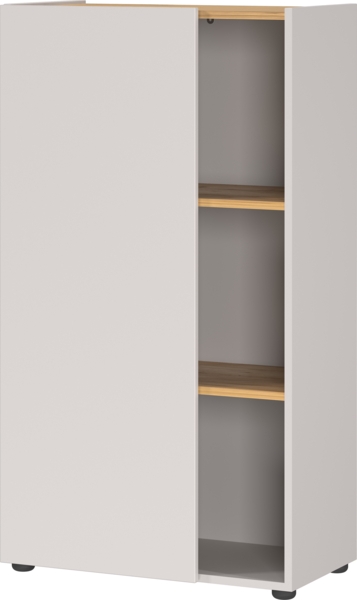 Germania Aktenschrank 2232-605 GW-Adrano, in Kaschmir/Navarra-Eiche-Nb, grifflose Optik, 61 x 110 x 34 cm (BxHxT)