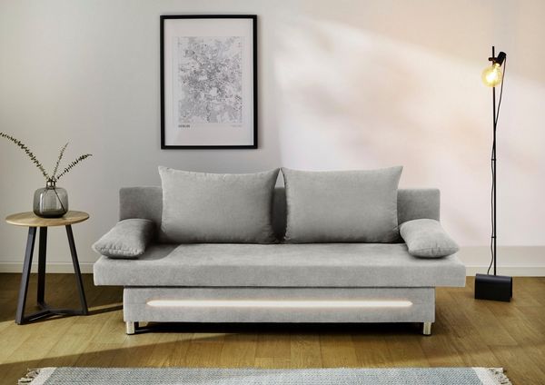 Jockenhöfer Gruppe Schlafsofa Sunrise, B: 191 cm, Liegefl. 120x191 cm, mit Bettfunktion, Bettkasten & Licht, Unser Dauertiefpreis