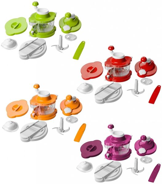 Auswahl Genius Mixer Cutter Multitalent 10-tlg Küchenmaschine Rührgerät Rot