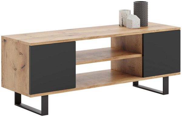 Raumhirsch Furniture Lowboard Focus, Stehendes Fernsehregal für das Wohnzimmer (Fernsehkommode, TV Schrank, TV Board stehend), Elegant & Funktional