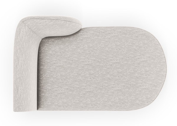 Micadoni Modul Miley 2-Sitzer Rechts Chenille Eden Silber Bild 4