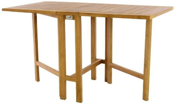 VCM Gartentisch Balkontisch Gartentisch Tisch Klapptisch Holz Teak
