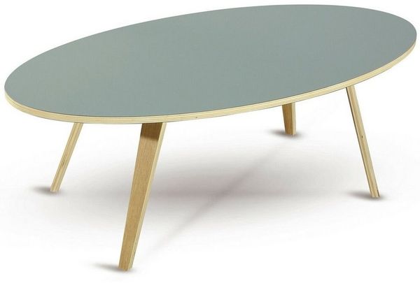 dasmöbelwerk Couchtisch Couchtisch Beistelltisch Skandinavisch Tisch ARVIKA oval 120cm Grau