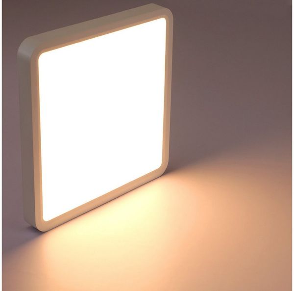 Nettlife LED Panel LED Deckenleuchte Flach 23CM 3000/6500K 18W, LED fest integriert, Warmweiß, Deckenbeleuchtung zimmerlampe Küchenlampe Flurlampe