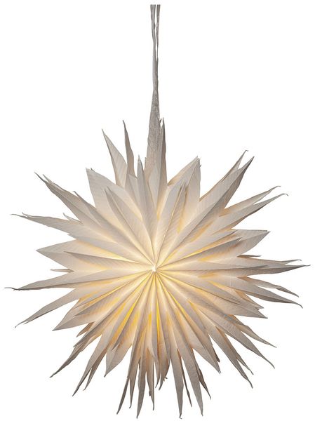 Großer Papierstern ,Cloud', weiß, groß, recycletes Material, Ø 60cm