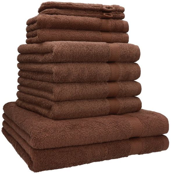 Betz Handtücher PREMIUM Handtuch-Set mit 10 Teilen, 100% Baumwolle (10-St), 4 Handtücher 50x100 cm, 2 Duschtücher 70x140 cm, 2 Gästetücher 30x50