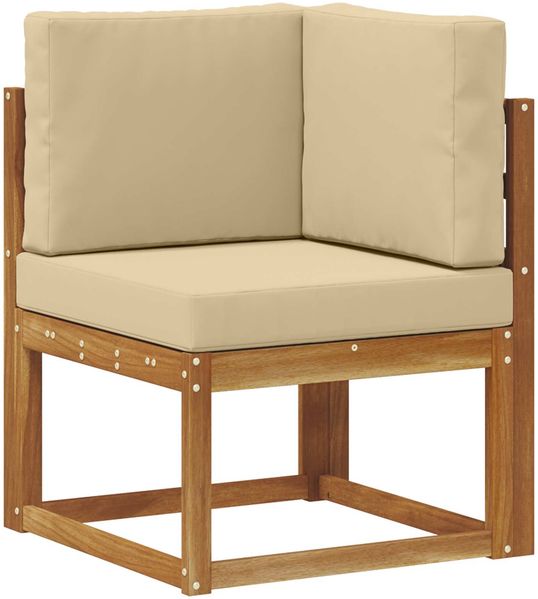 vidaXL Outdoor-Sofagarnitur mit Kissen 7 pcs Natur und Beige 3366711 Bild 3