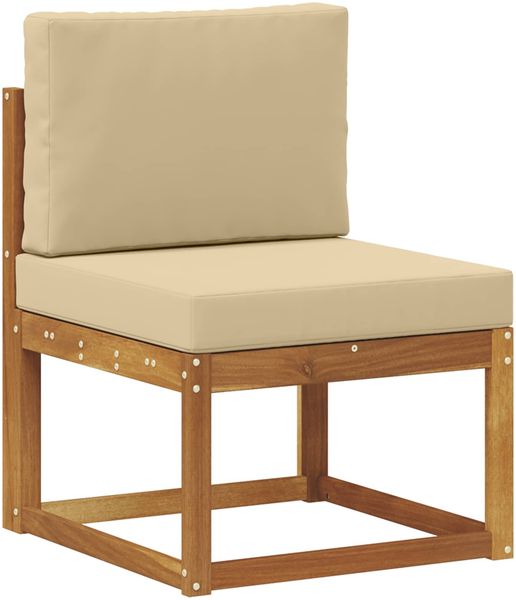vidaXL Outdoor-Sofagarnitur mit Kissen 7 pcs Natur und Beige 3366711 Bild 4