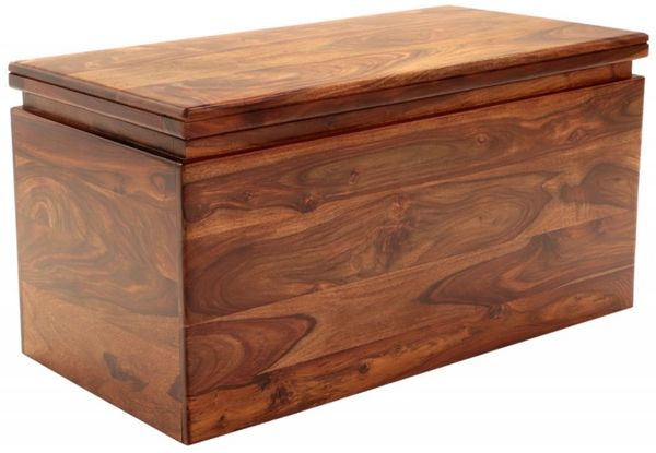 Truhe Tina 90x45x45 aus Sheesham-Massivholz