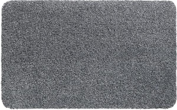 matches21 HOME & HOBBY Fußmatte Schmutzfangmatte für innen grau meliert in 40x60 cm, rechteckig, Höhe: 6 mm, Saugstarke Sauberlaufmatte als waschbarer Türmatte Fussabtreter