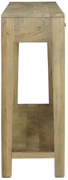Konsolentisch, Beistelltisch, Konsole mit Schubladen Natürliches Grau 110 x 30 x 80 cm Bild 6