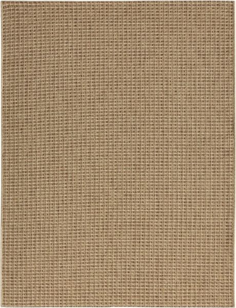 Natürlicher Jute Gewebter Teppich 200 x 290 cm Polyester Braun 88782343 [en. casa]