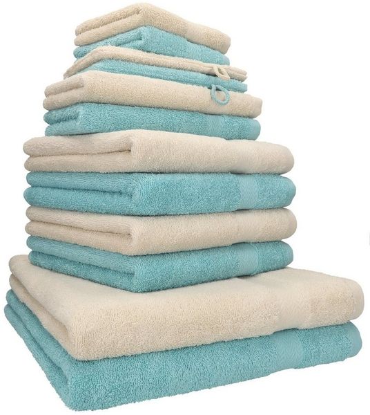 Betz Handtücher Premium Handtuch-Set 12-tlg, 100% Baumwolle (Set, 12-St), Duschtücher,Handtücher, Gästetücher, Seiftücher,Waschhandschuhe
