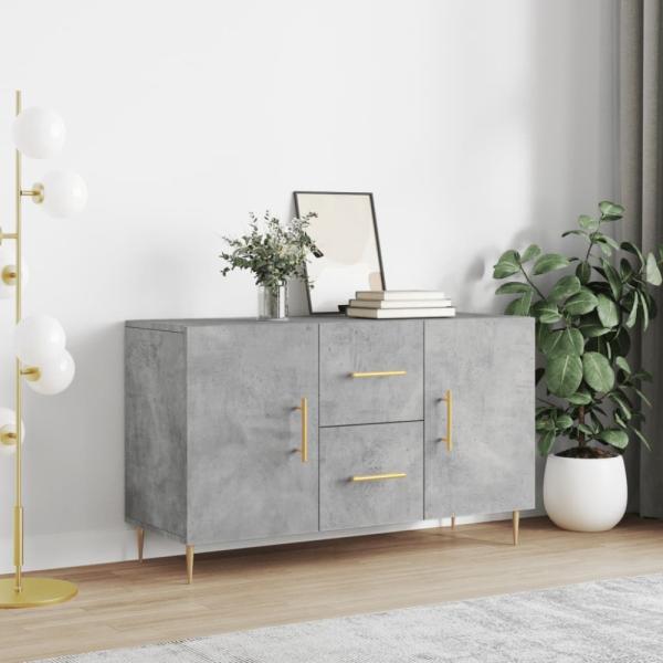 vidaXL Sideboard Betongrau 100x36x60 cm Holzwerkstoff 828160