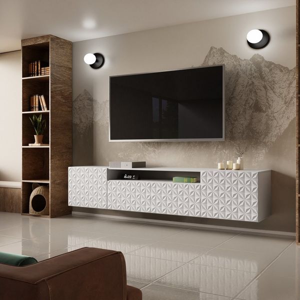 ALTDECOR Lowboard VIRA, Fernseher schrank, TV Kommode, TV Tisch, TV Sideboard, TV Boar