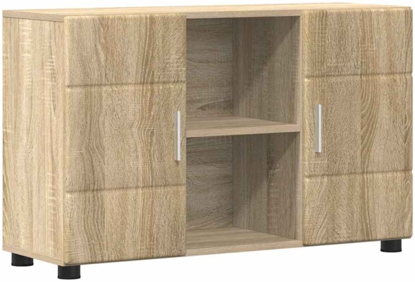vidaXL Sideboard Sonoma-Eiche 88,5 x 30,5 x 55,5 cm Holzwerkstoff 880293