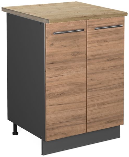 Küchenunterschrank Fame-Line Goldkraft Eiche 60 cm , AP Eiche Vicco