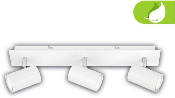 BRILONER - EEK A LED Deckenlampe schwenkbar, 3000K warmweiß, je 2W, je 450 Lumen, ca. 50.000h Licht, Deckenleuchte, Deckenstrahler, Wohnzimmerlampe, Schlafzimmerlampe, Küchenlampe, 45 cm, Weiß