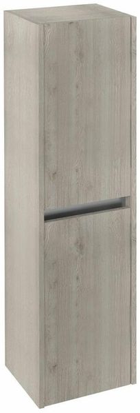 NIRONA Hochschrank 35 x 140 x 30 cm, 2x Tür, links/rechts, Eiche Mocca (NR351)