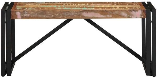 vidaXL Couchtisch Mehrfarbig 80x40x35 cm Altholz Massivholz 4016677