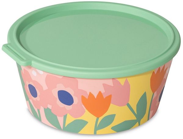 Koziol Schale 2,2l mit Deckel Nora Blooms sweet pink/mid green