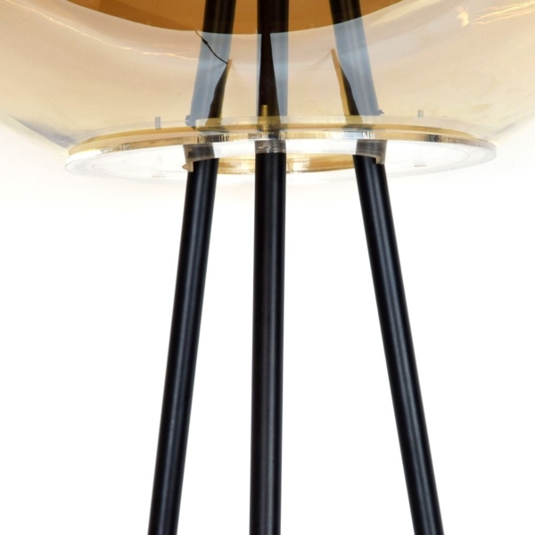 s.luce Dreibein-Stehleuchte Orb Tripod 160cm mit Glaskugel Weiß Ø 40cm Bild 4