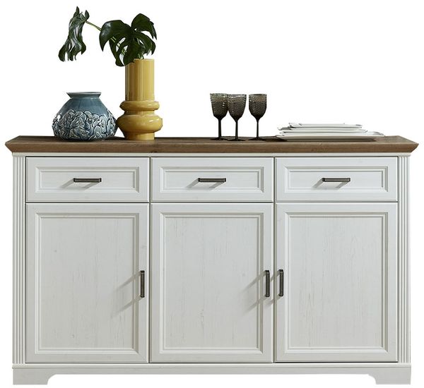 Sideboard Jena / Jasmin, Holzwerkstoff, Weiß, 166 x 102 x 48 cm