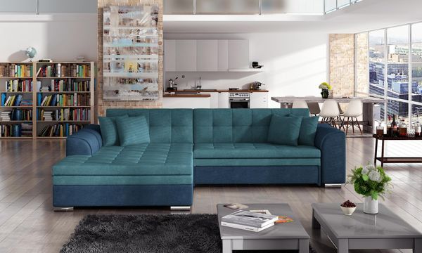 Wohnideebilder Sorento Blau Couchgarnitur SO_13