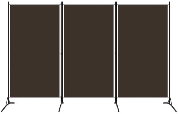 vidaXL 3-tlg. Raumteiler Braun 260x180 cm 320732