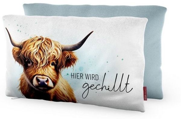 Kissen Dekokissen Kuschelkissen für Dich Geschenk la vida Rind 3968031