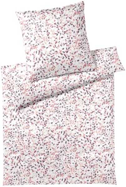 Elegante Interlock Jersey Bettwäsche Visible 3585-1 Peach Rosa 135x200