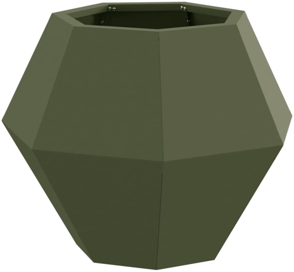 vidaXL Pflanzkübel Olive Grün 50 x 50 x 40 cm Stahl 884058