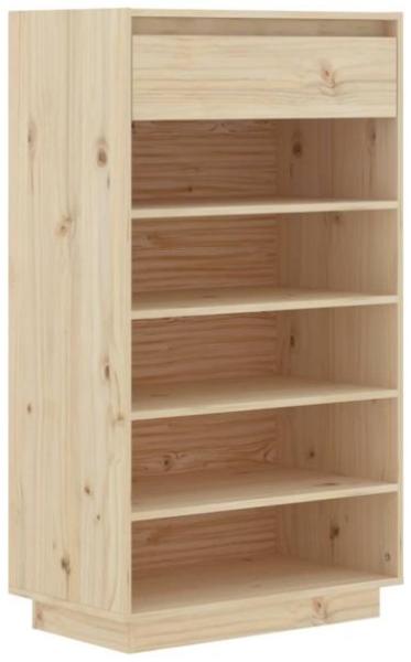 Schuhregal 60 x 34 x 105 cm Massivholz Kiefer